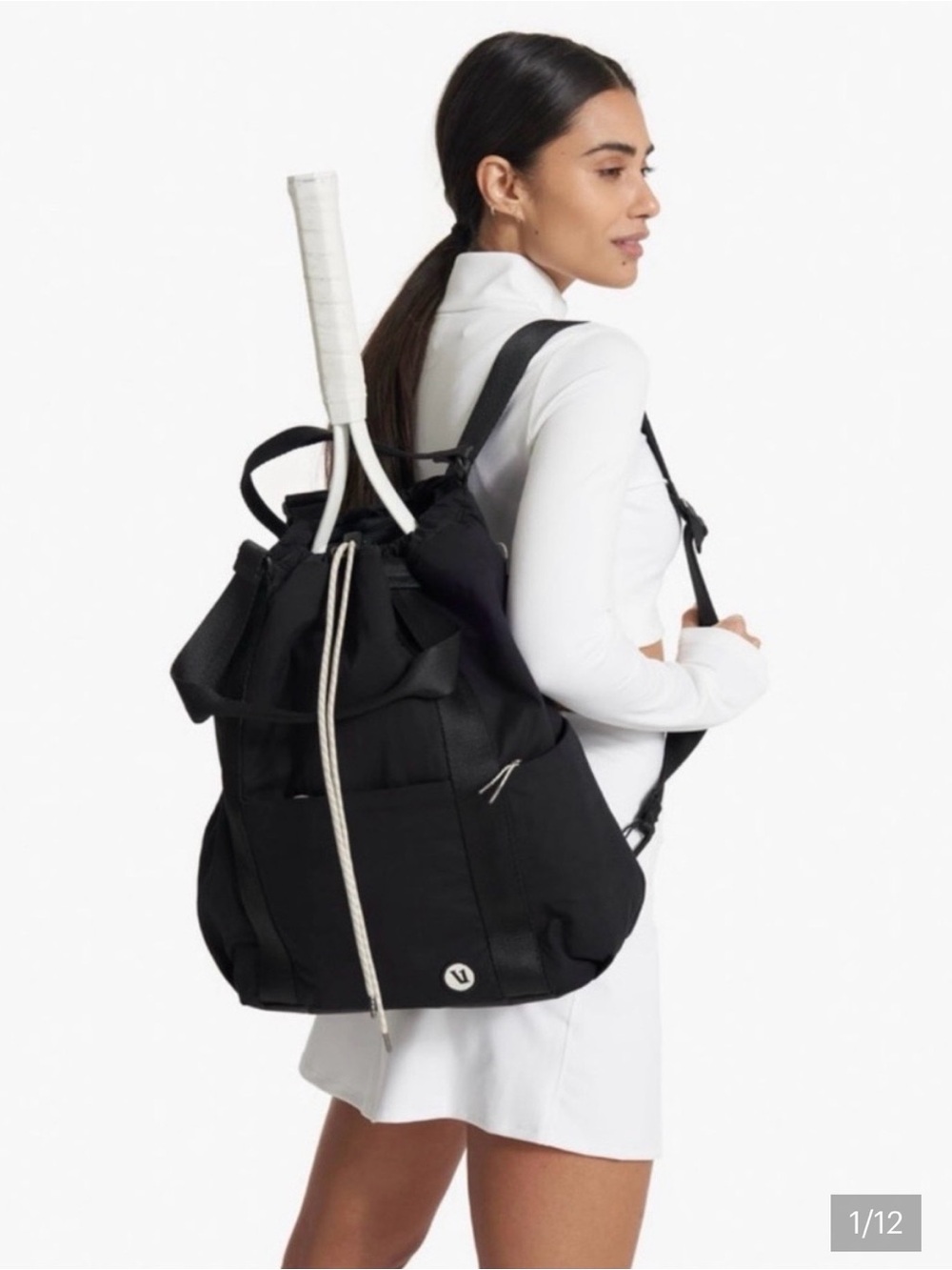 Vuori V1 Convertible Tote Backpack Black